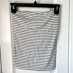 Aerie Blue and White Stripe Tube Top